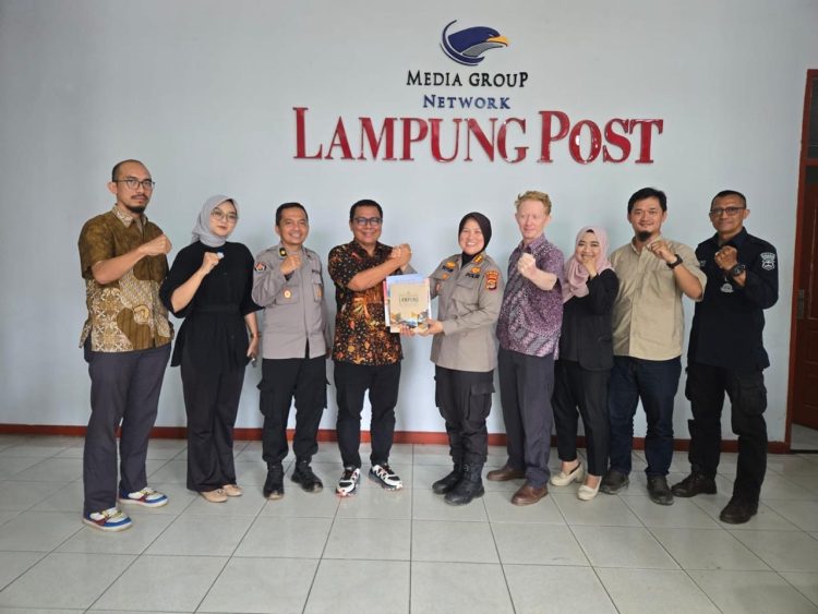 Jalin Sinergitas Dengan Media, Kabid Humas Polda Lampung Kunjungi Kantor Lampung Post