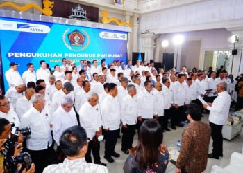 Pengukuhan Pengurus PWI Pusat Beri Pesan Persatuan