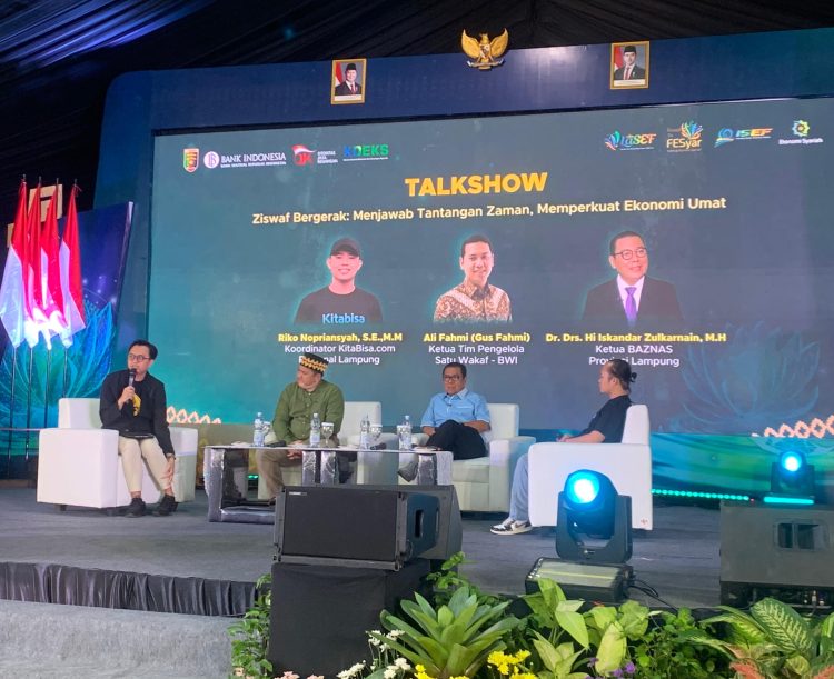 Talkshow filatropi yang digelar oleh Bank Indonesia Perwakilan Lampung, Jumat (8/5/2025).